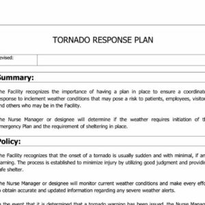 Tornado Response Plan image