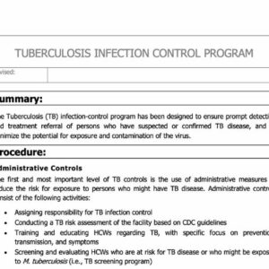 Tuberculous Infection Control Program image