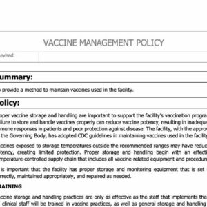 Vaccine Management Policy image