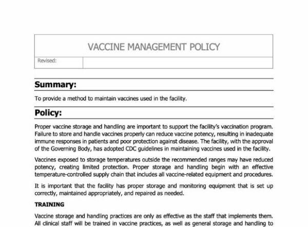 Vaccine Management Policy image