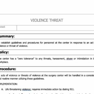 Violence Threat Policy image