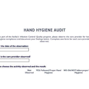 Hand Hygiene Audit Image