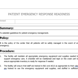 Patient Emergency Response Readiness Image