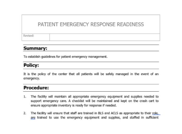 Patient Emergency Response Readiness Image