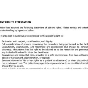 Patient Rights Attestation Image