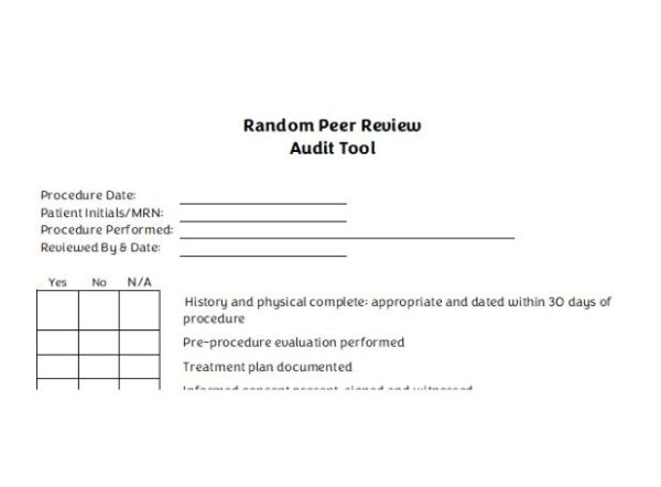 Peer Review Random Form Image