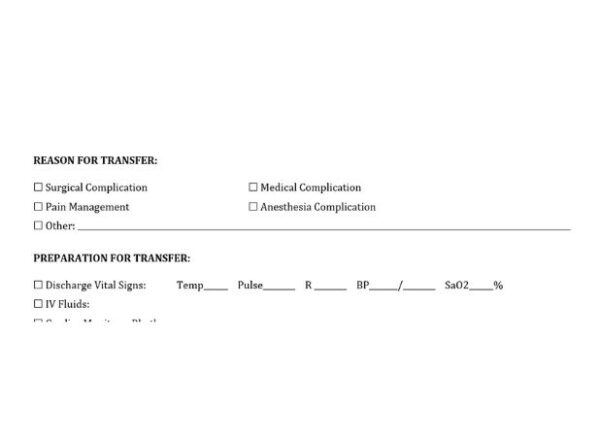 Transfer Record Form Image