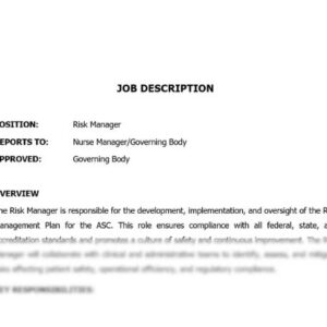 Job Description Risk Manager image