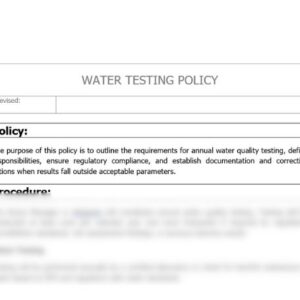 IC-Water Testing Policy image